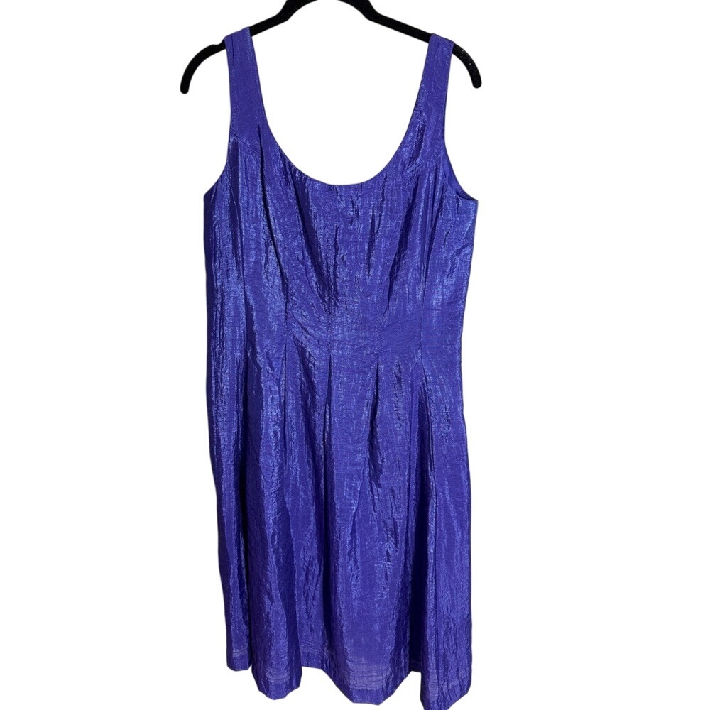 Nine West Purple Sleeveless Dress Knee Length Fit &‎ Flare Party Cocktail